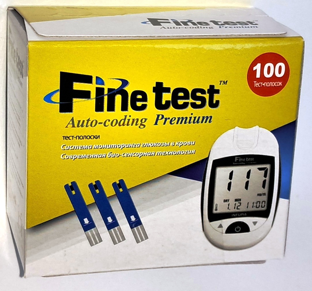 Тест-полоски Finetest Auto-Coding Premium 100 шт (2х50 шт)